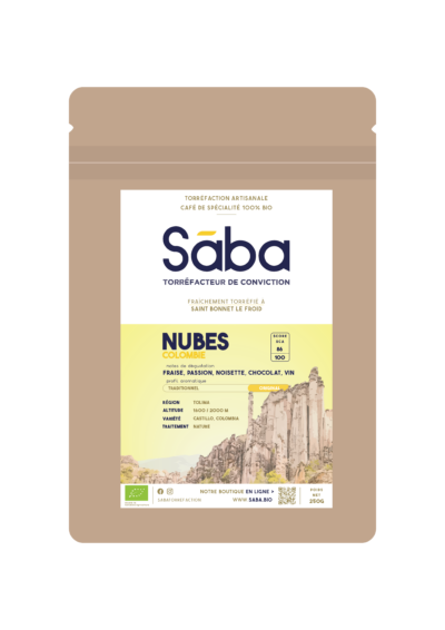 Saba torréfaction - packaging Colombie Nubes