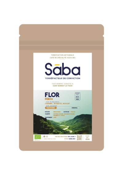 Saba torréfaction - packaging Flor - Pérou