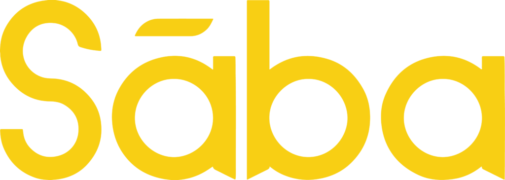 Saba torréfaction - logo jaune
